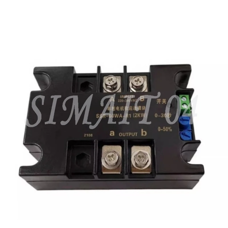 

Single Phase Motor Soft Starter 220V SSR-40WA-R1(1.5KW) 1.5KW 1KW 2KW 4KW 6KW 8KW Motor Online Soft Starting for Fan Water Pump
