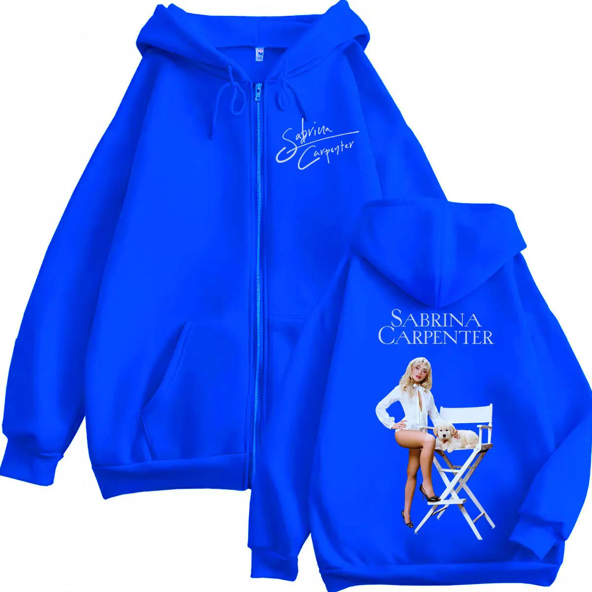 Singer Sabrina Carpenter Merch Zipper Hoodies Fashion Aesthetic Zip Up Pullovers Men's Women's Casual Long Sleeve Sweatshirts view 4