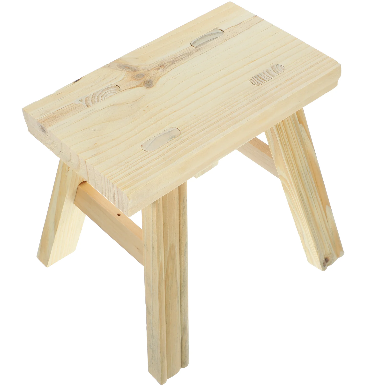 Thicken Small Wooden Stool Toddler Mini Rustic Step Outdoor Foot Children Stepping