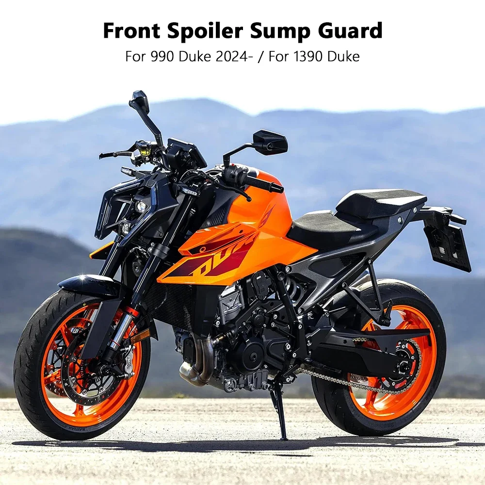 New Motorcycle Accessories Fit For 990 Duke 2024- 1390 DUKE Front Spoiler Lower Bottom Oil Belly Pan Cover Fairing Cowl