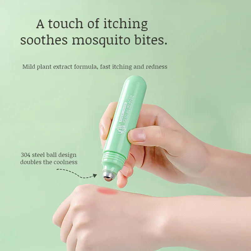 Anti Itch Walking Bead Ice Lotion for Pregnancy and Infant Mildness Mosquito Bites Roll-on Soothing Mosquito Repellent Cream