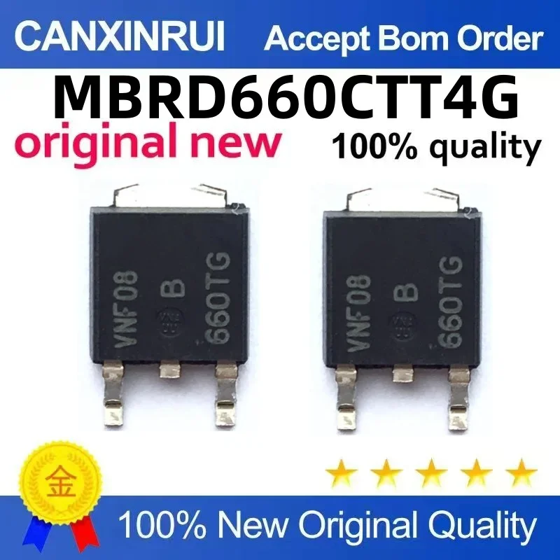 

(5-100 pieces) Brand new stock MBRD660CTT4G B660T 660T TO-252