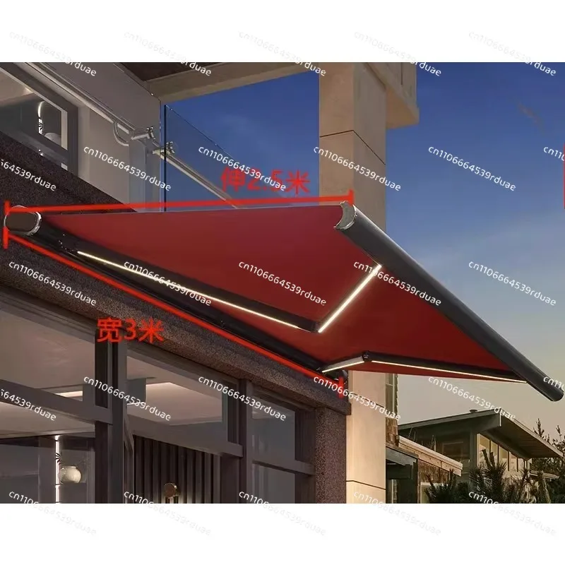 

Awning, telescopic canopy, aluminum alloy outdoor awning electric folding telescopic awning