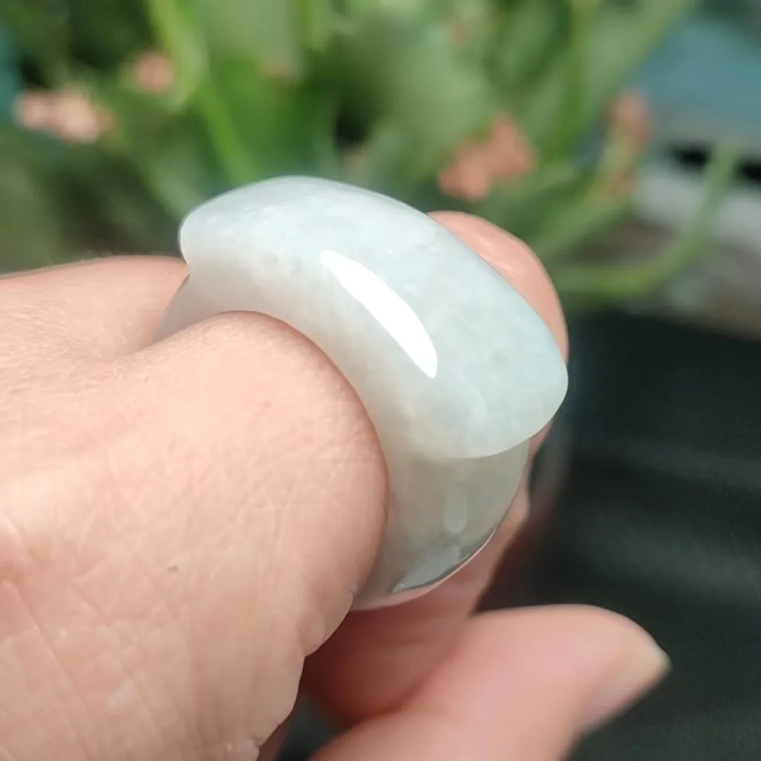 

Натуральный Мьянманский жадеит, нефритовые кольца для мужчин и женщин, целебный драгоценный камень, ювелирные изделия, кольца-седла из натурального нефрита класса А