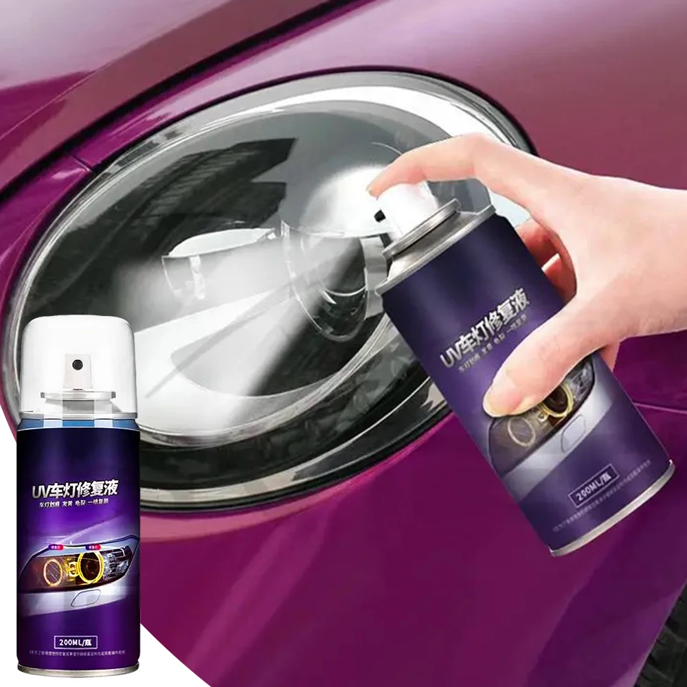 200ML Car Headlight Repair Solution Lampshade Scratches Polishing Kit Car Headlamp Repair Agent Grinding Polishing Paste Tools