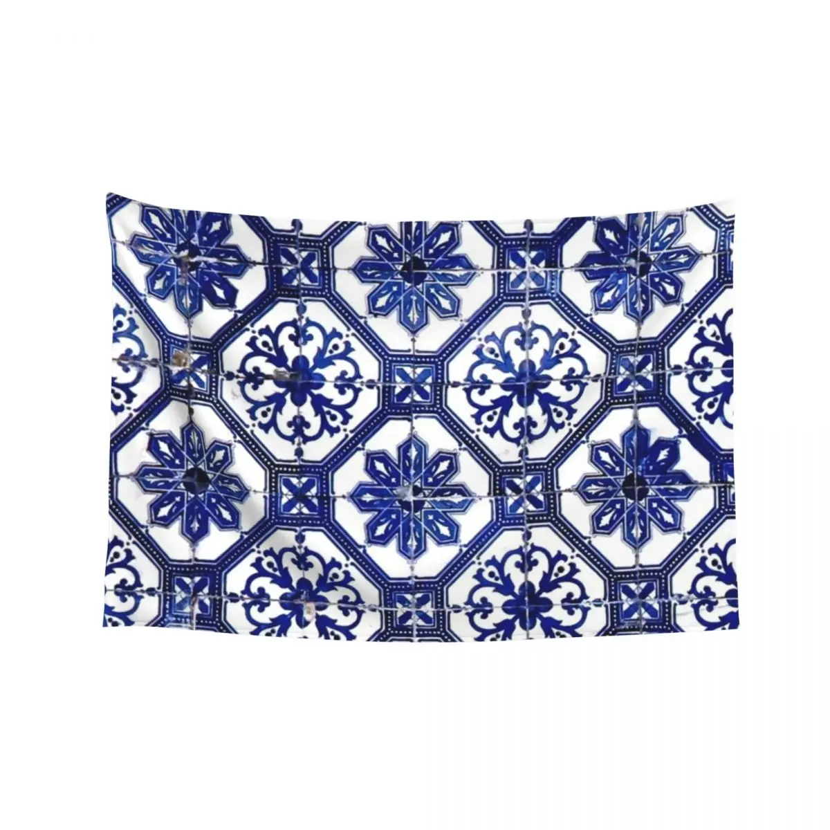 

Blue and White Portuguese Tile Tapestry Decoration For Rooms Room Decor Wall Carpet Room Decoration Accessories Tapestry