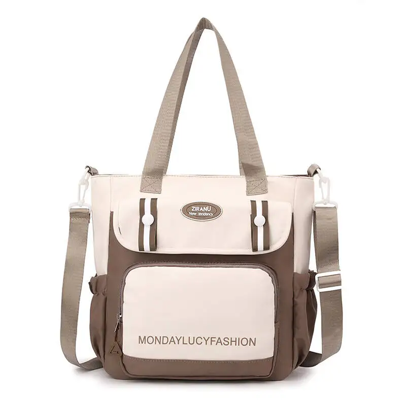 Large Capacity Harajuku College Canvas Single Shoulder Bag - Stylish Women's Japanese Style Handbag for Carrying Books