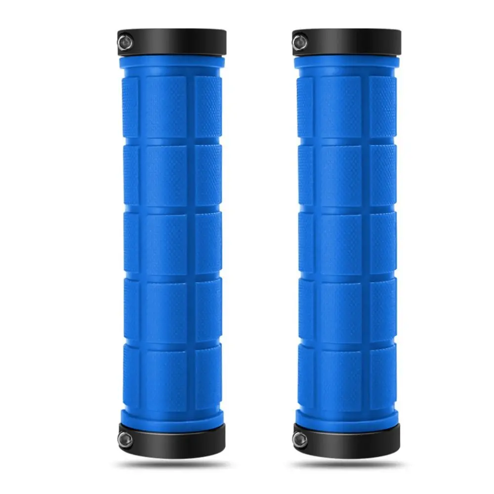 Comfortable Silicone MTB Grips Non-Slip 22.2mm Bicycle Handlehold Cover Dual Lock Ring Bike Accessories For Scooter