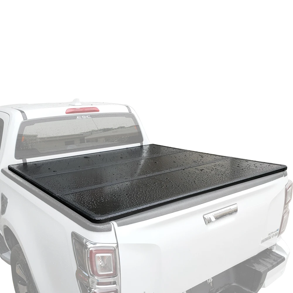 

Factory Wholesale Pickup Truck Tri-fold Covers Hard Folding Tonneau Bed Covers for Isuzu Dmax Ford Ranger Raptor Wildtrak