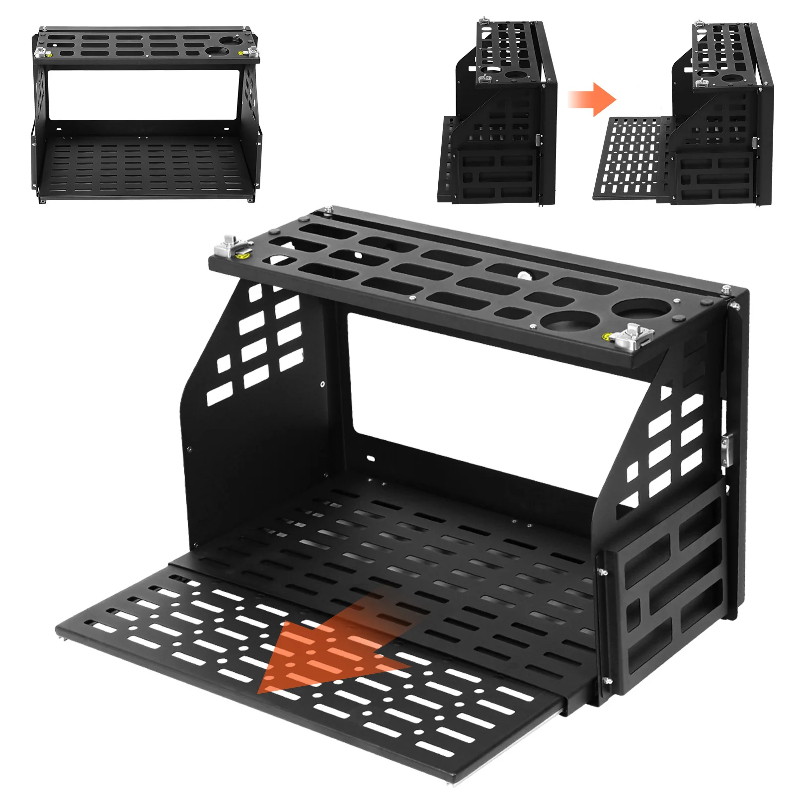 لفورد برونكو 2/4 باب منضدة قابلة للطي ارتداء مقاومة السيارات التخييم نزهة رف الباب الخلفي الباب الخلفي الجدول اكسسوارات السيارات تعديل #5