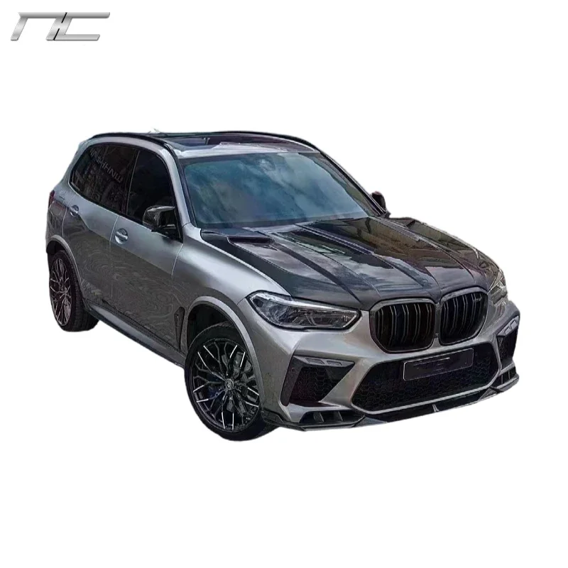 For Bmw X5 F95 Upgrade LARTE Design Carbon Fiber Bodykit Front Lip Rear Diffuser Side Skirt Hood Top Wing Grille