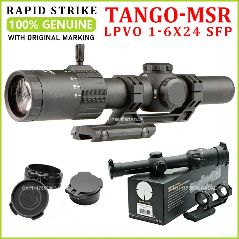 

Оригинальный оптический прицел SG SR TANGO-MSR LPVO 1-6×24 мм FFP с подсветкой, сеткой MSR BDC-6 и кронштейном ALPHA-MSR 30 мм.