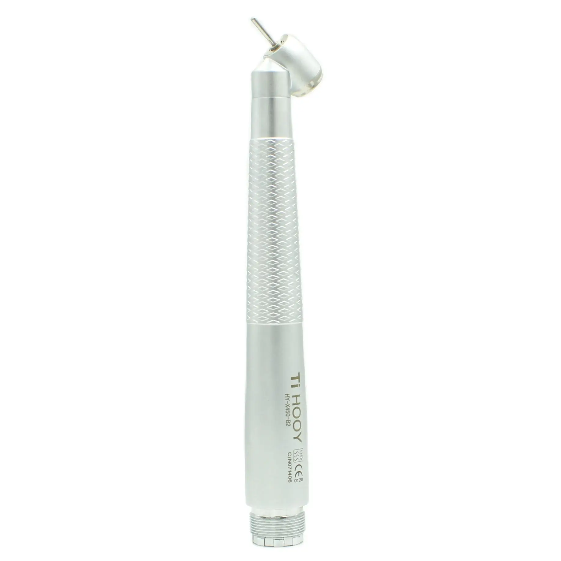 Tihooy Dental High Speed Handpiece 45° Standard Head Push Button Surgical 45 Degree M4 B2 Single Way Spray for Dentists