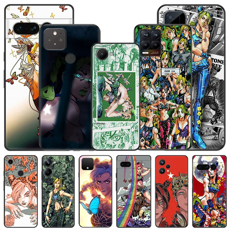 Soft Phone Cases For Pixel 8a 7a 6a 8 Jolyne Cujoh JoJo's Bizarre Adventure Honor X8b X9b 70 90 X6 X7 X8 X9 A Magic5 Matte Cover