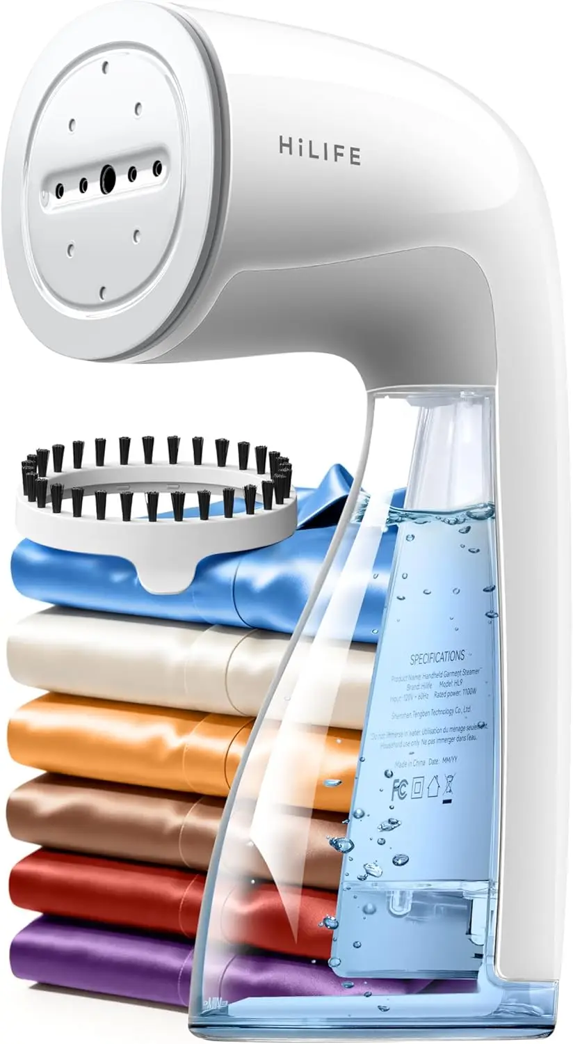 

Portable Clothes Steamer, 1100W Fast Heat-up, 300ml Tank, No Leak Design, Wrinkle Remover for Travel, US Voltage