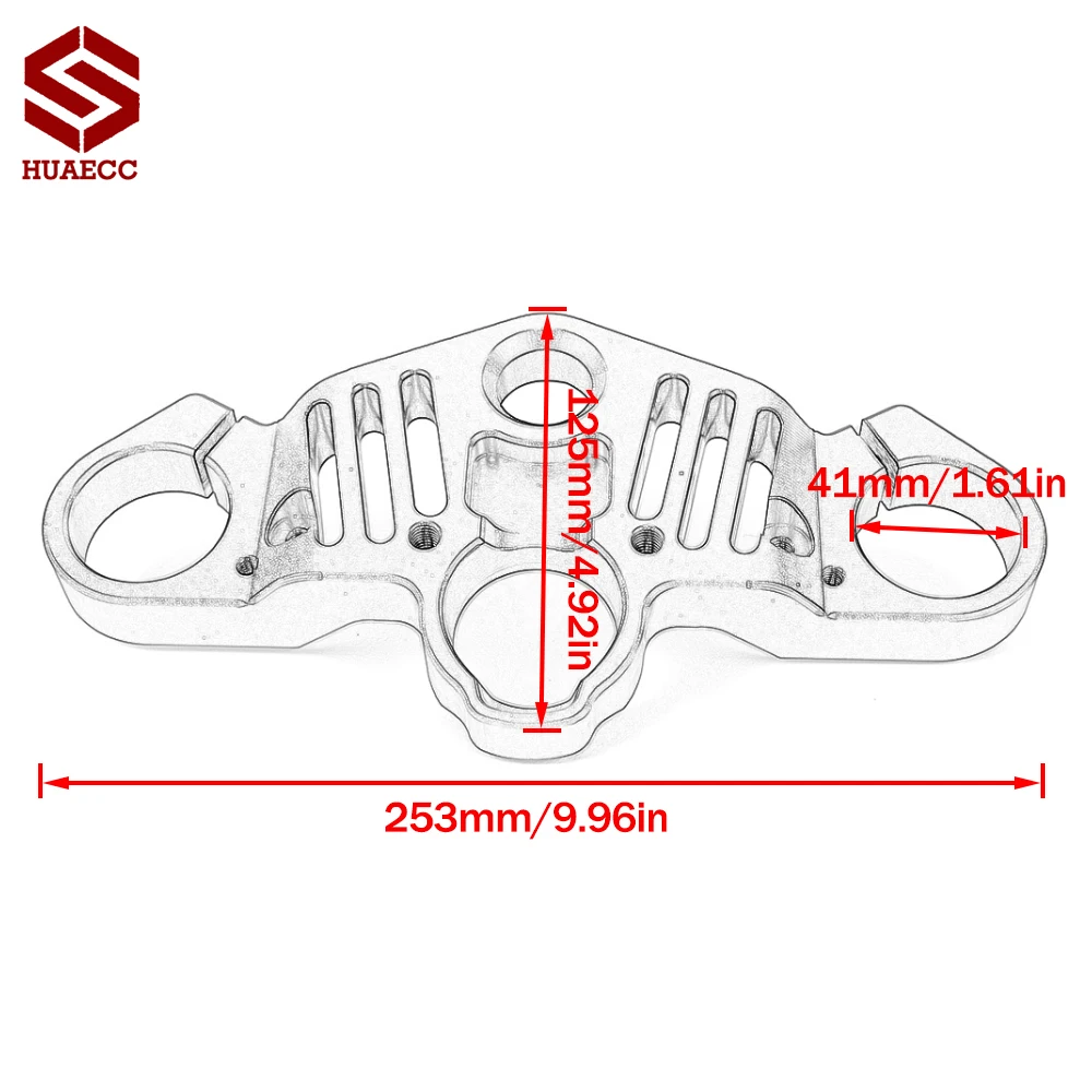 Abrazadera superior para manillar de motocicleta Kawasaki Ninja, accesorios de tubos de horquilla delantera de Triple árbol para descenso, compatible con modelo 400 Z400 2018-2023