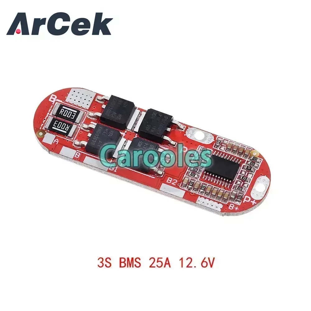 25A 3S 12.6V 4S 16.8V 5S 21V 18650 Li-ion Lithium Battery Protection Board Circuit Charging BMS PCM Polymer Lipo Cell PCB