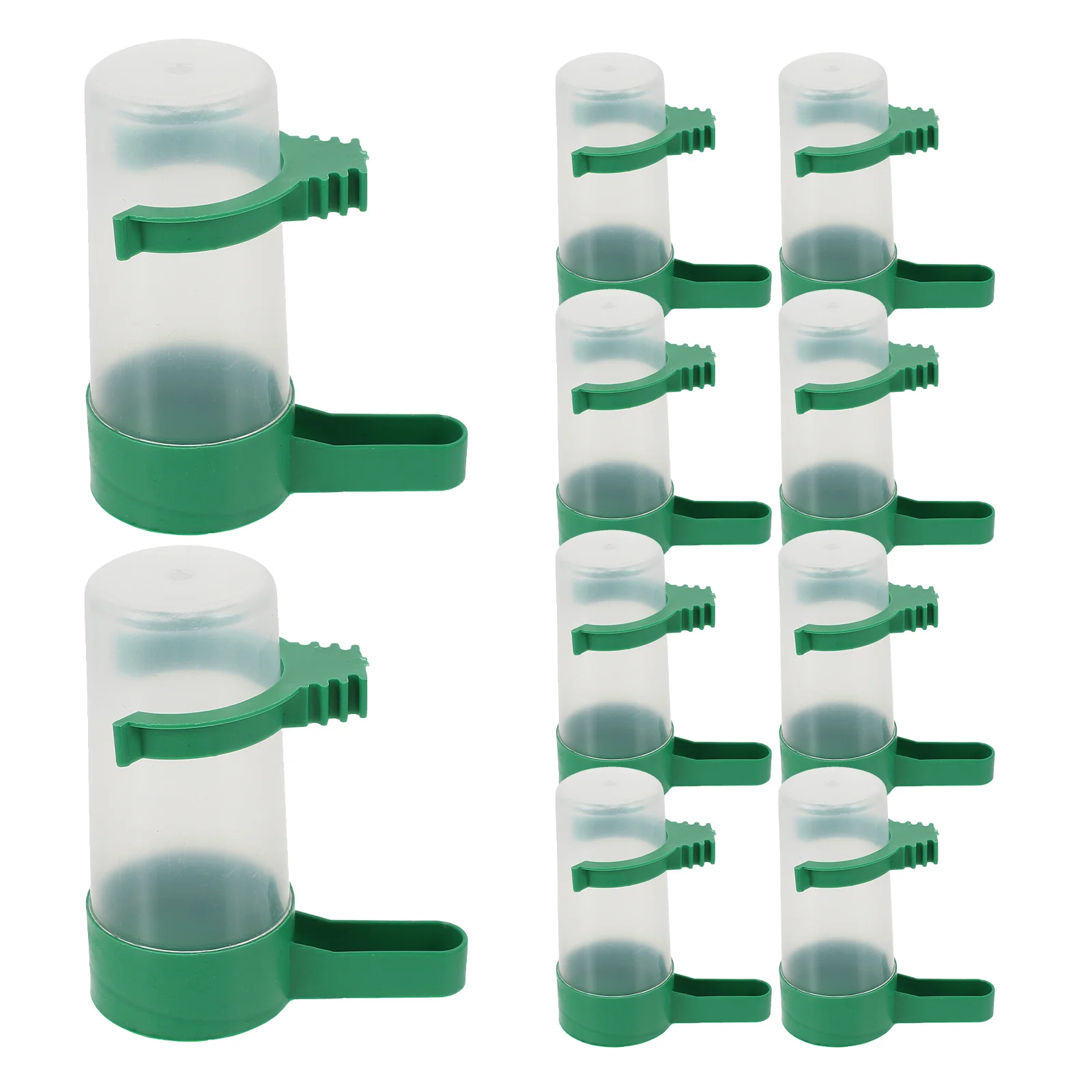 

NOLITOY 10pcs Bird Waterer Feeder Automatic Watering Device for Cage Parakeet Plastic Bird Drinking Supply Accessories