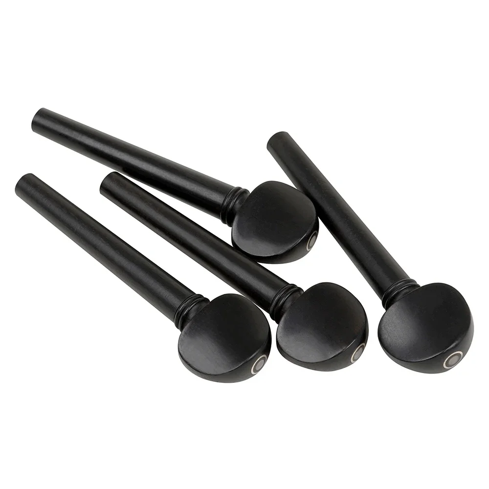 12 Pcs/Set Oud String Axis Ebony with Fish Eyes Oud Lute Tuning Shaft Replacement Parts Musical Instrument Accessories