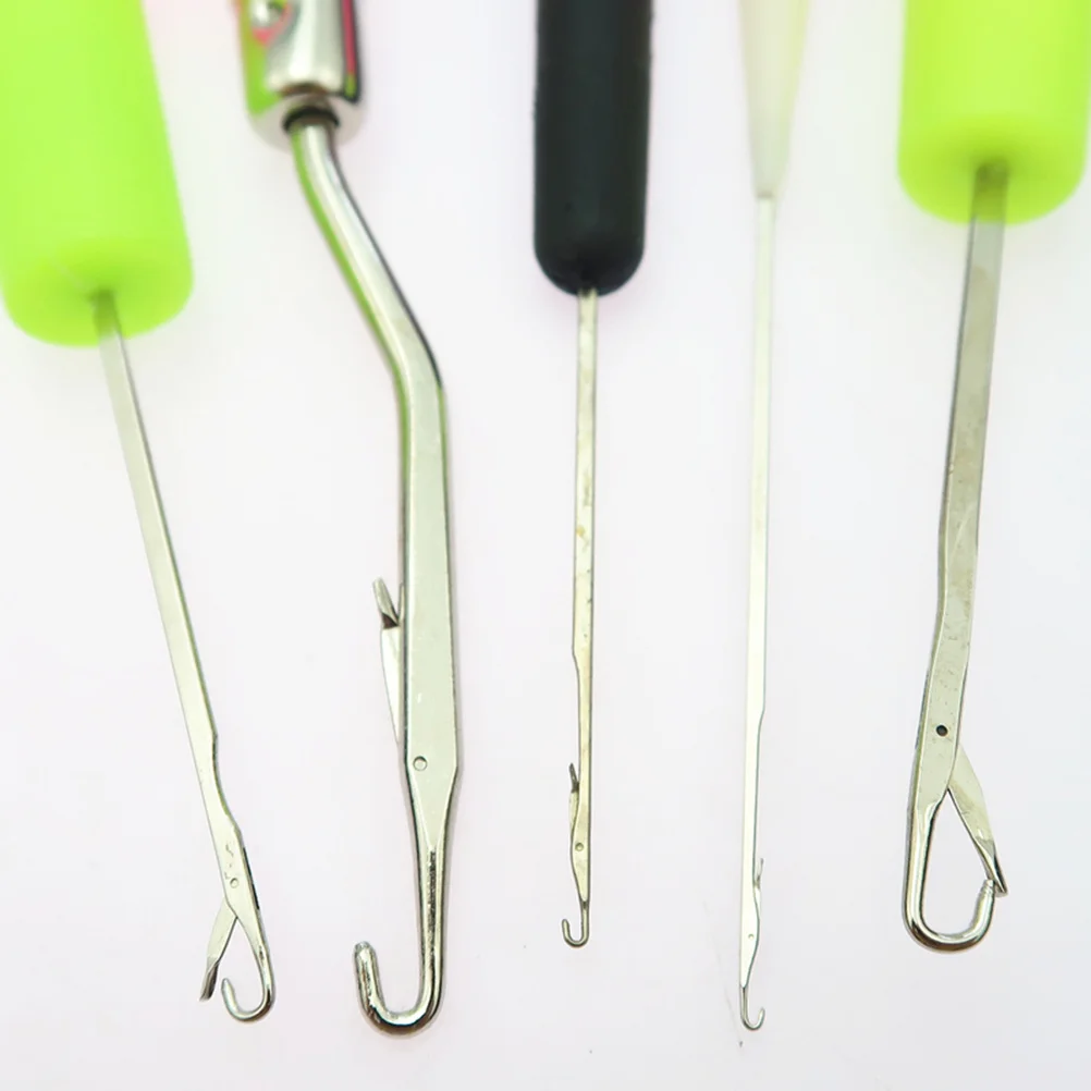 

5Pcs Handmade Knitting Needle Set Premium Wood Crochet Tools Ideal for Repairing Sweaters Socks Crafting Buddhist Beads Weaving