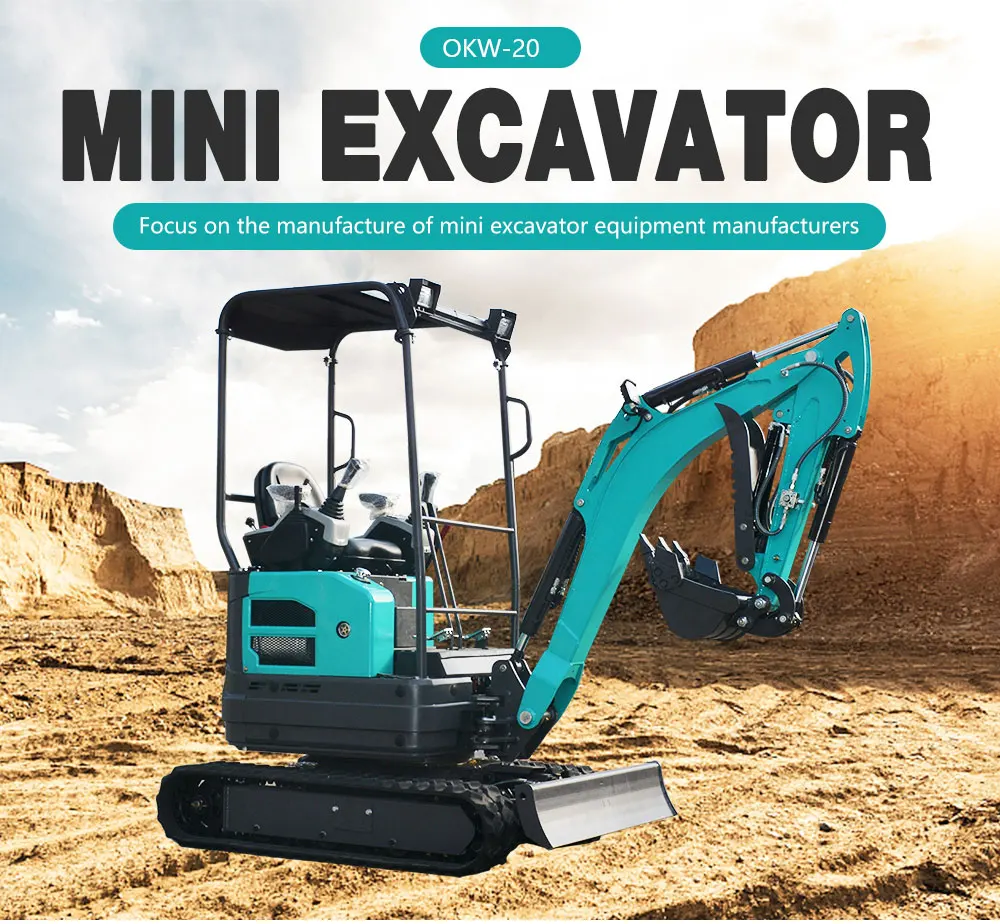 Direkt vom Hersteller: Mini-Bagger 2 Tonnen, kleiner Raupenbagger mit Pilotsteuerungssystem für Landwirtschaft und Vermietungsgeschäft – Detail 2