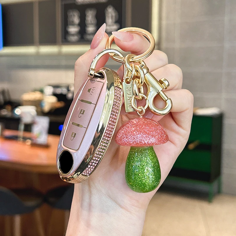 

Suitable for Nissan Sylphy Ariya Tea Qijun Kicks Qashqai key cover key shell key chain 2023 2024 car accessories key case