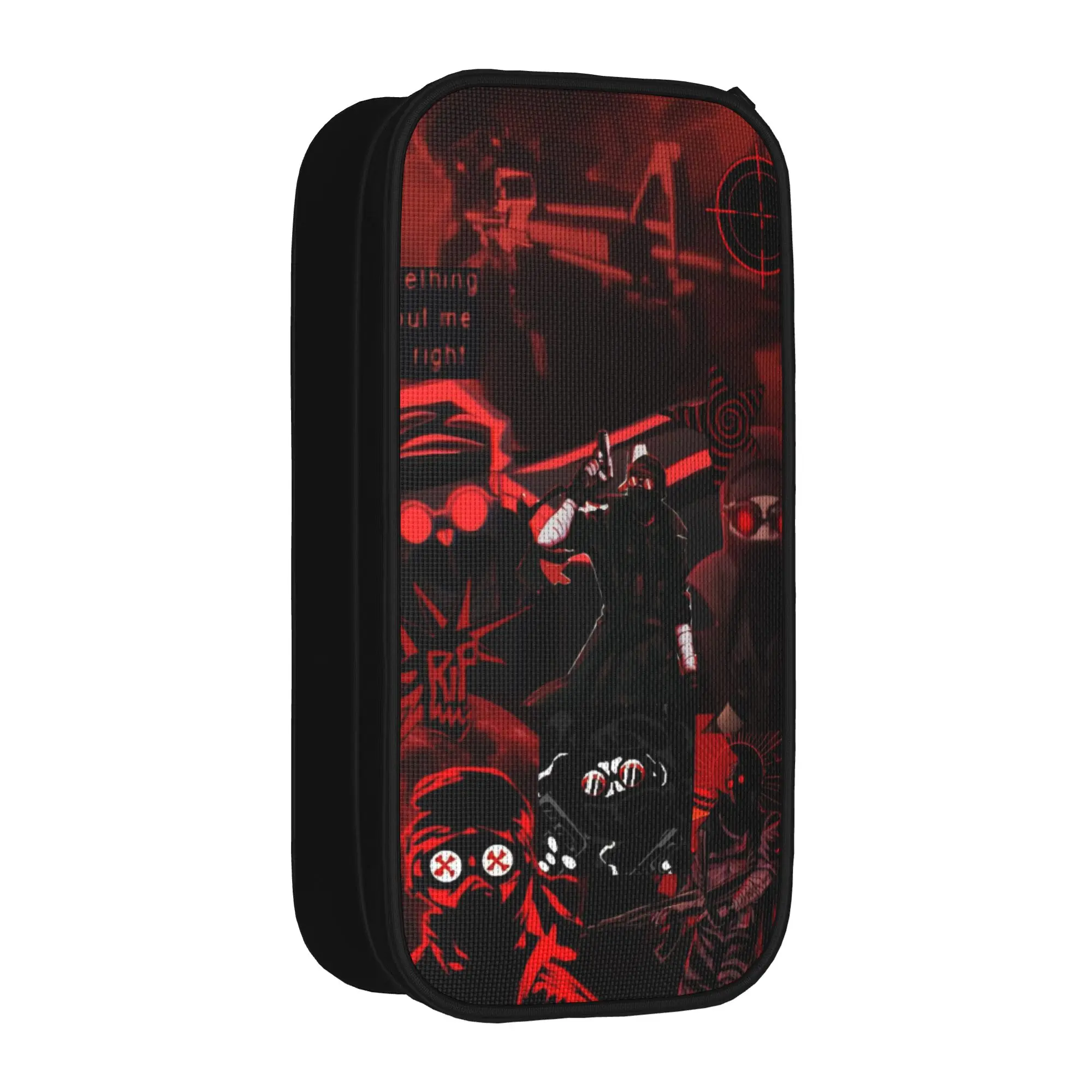 MADNESS COMBAT Hank Pencil Cases Cute   Pen Holder Bags Student Large Storage Students School Zipper Pencil Pouch