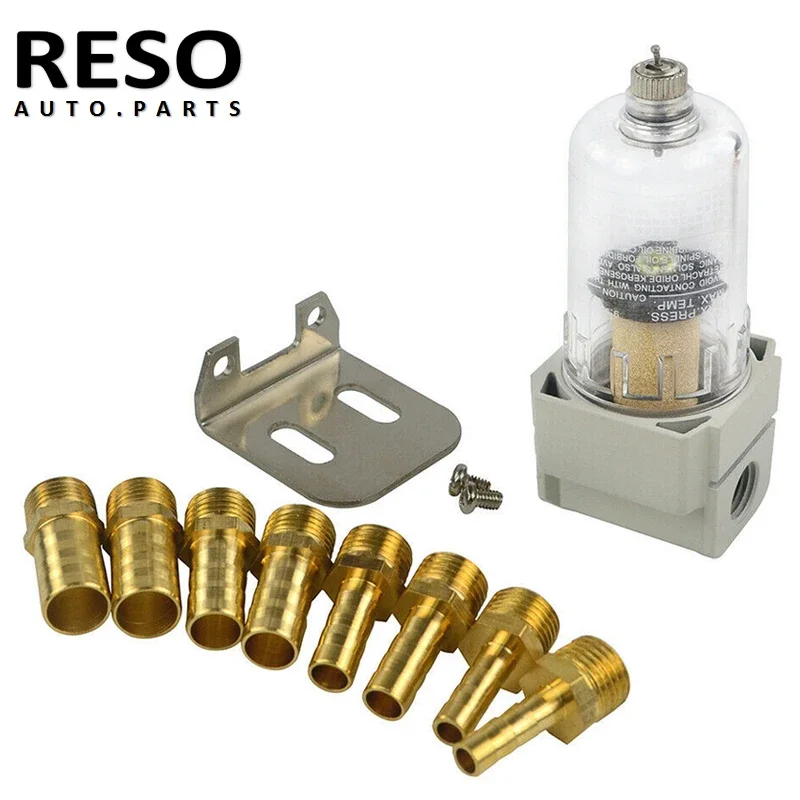 RESO  Oil Trap Universal Car  Engine Oil Separator Catch Reservoir Tank Can Filter Out Impurities auto accessories