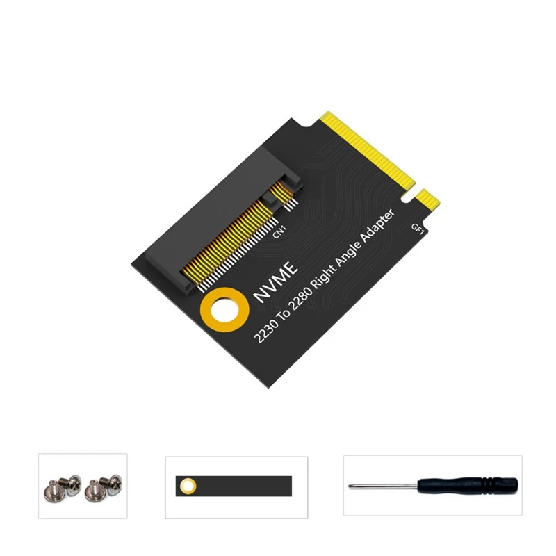 For Rog Ally Pcie 4.0 M2 Riser Card 2230 To 2280 Right Angle M.2 NVME SSD Converter Adapter Card Expansion Board Easy To Use