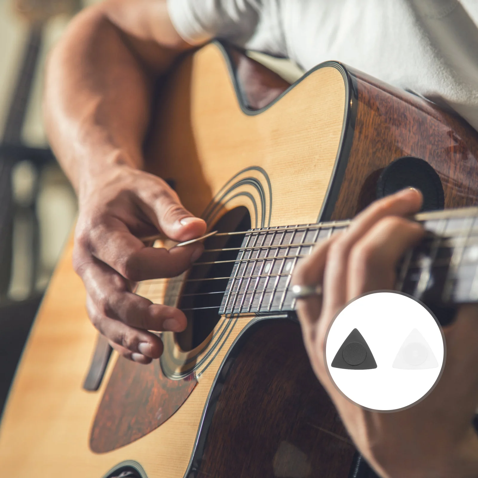 

1Set Guitar Picks Durable Design Stylish Practical Guitar Accessory Instrument Supplies Instrument Pick