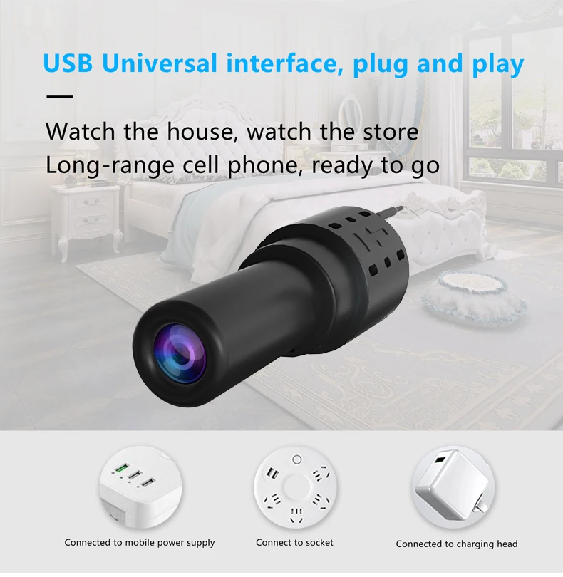 1080P Mini Wireless Camera WiFi Secret Home Motion Detection Video Voice Recorder DVR Surveillance Remote Baby Monitor Espia Cam