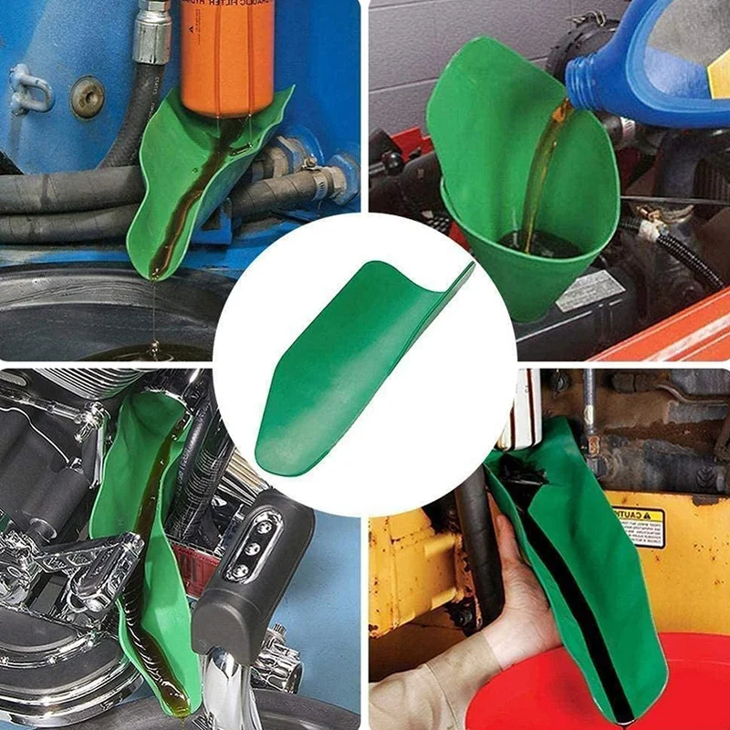 Flexible Drainage Oil Guide Tool Oil Guide Plate Oil Guide Tool Arbitrary Shape Folding Funnel to Restore the Original State