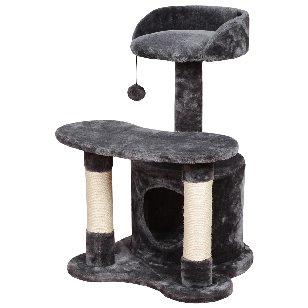 

Wholesale Customized Design Scratcher Furniture Pet Condo Cat Tree Scratching House