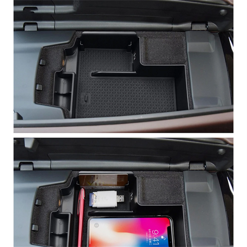 

Car ​Center Console Armrest Storage Case for BMW 5 G30/6 Series GT G32 2017-2020 Auto Interior Organizer Tray with Mat Accessory