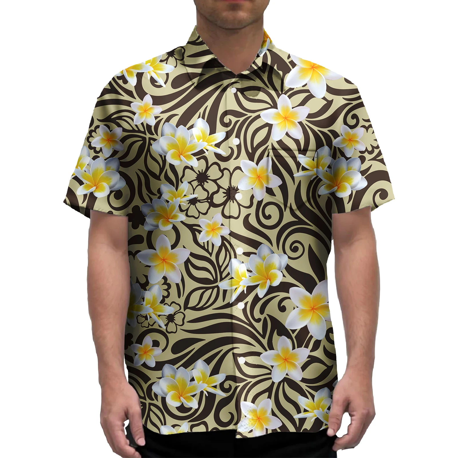 

Men's Casual Button-Down Shirt Hawaiian Vacation StyleFashion Printed Short Sleeve Breathable Print Shirt For Men