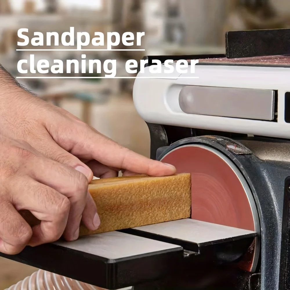 1Pc High Quality Rubber Sandpaper Cleaning Eraser, 3.94 X 0.79 Inch, Easily Remove Sticky Residue, For Artists, Craftsmen & Disc