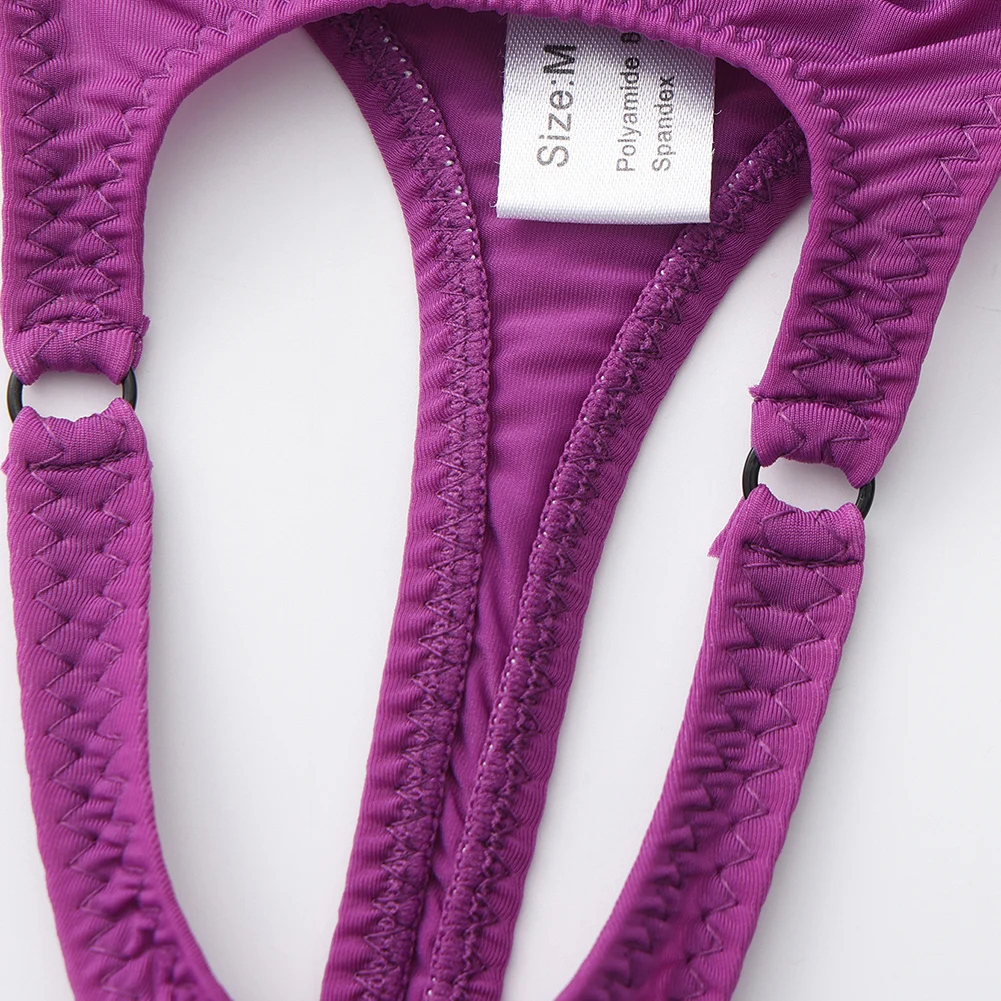 Men Sexy High Elastic Pants Underwear Front Open Pouch Very Hot Lingerie Low Rise Bikini Exotic G-string Thongs Men's Clothing