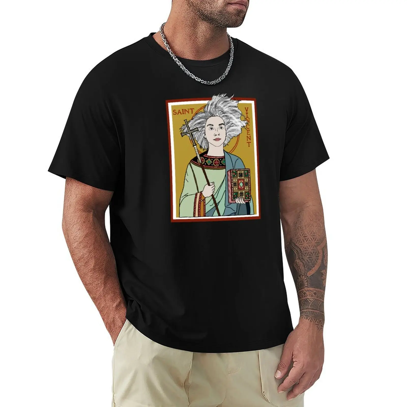 

St. Vincent Band Art T-Shirt vintage t shirts luxury t-shirt T-shirts for men cotton
