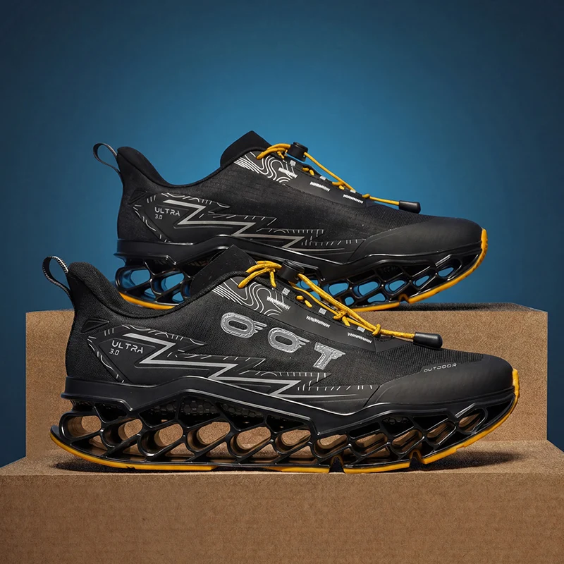 Cool 3D Printed Honeycomb Running Shoes, Functional Honeycomb Sole Casual Sneakers, Tech-Inspired Versatile Commuter Sports Trendy Shoes