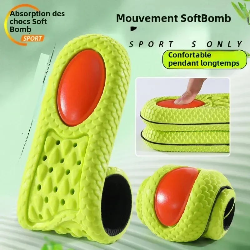 

Men Women Feet Care Shoes Pad Sports Shock Absorption Insole Green PU Memory Foam Breathable Arch Support Orthopedic Shoes Pad