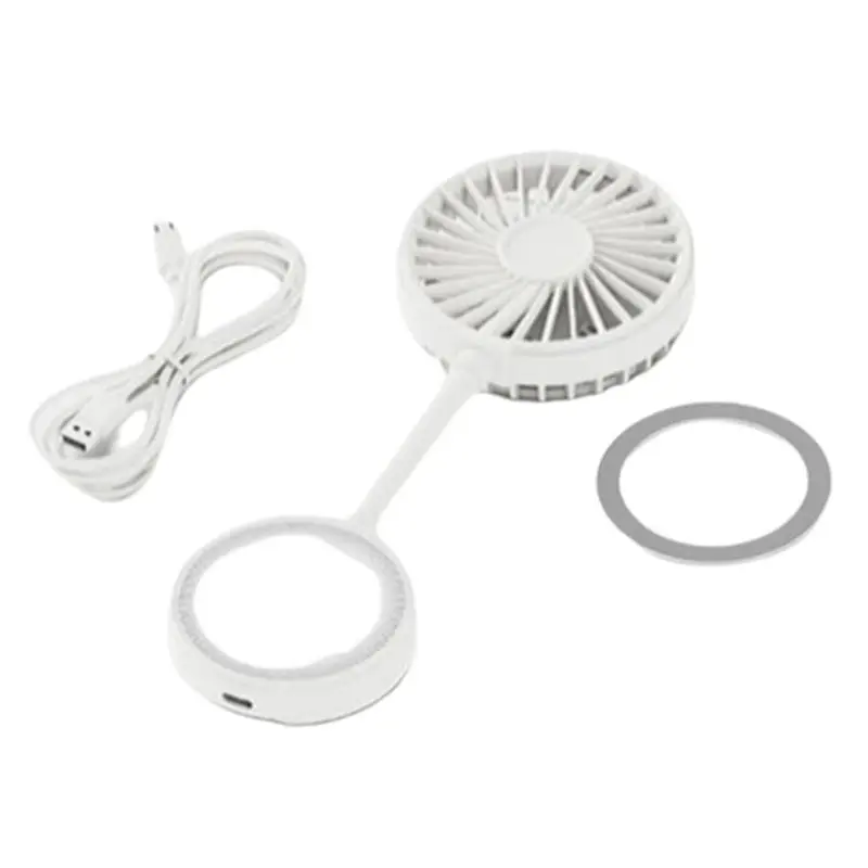ster-磁気usb携帯電話ファン-3段階速度調整-夏用ハンドヘルドミニファン-フレキシブル角度調整-低騒音-家庭、オフィス、学校用