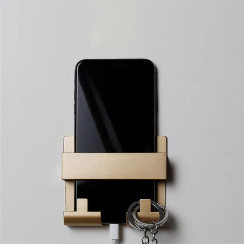 1/2PCS Holder Creative Lazy Paste Style Wall Mounted For A Variety Of Wall Surfaces For Keyring Mobile Phone Bracket