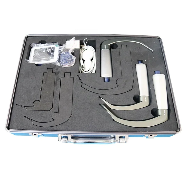 Medical Reusable video laryngoscope disposable with 6 sizes blade