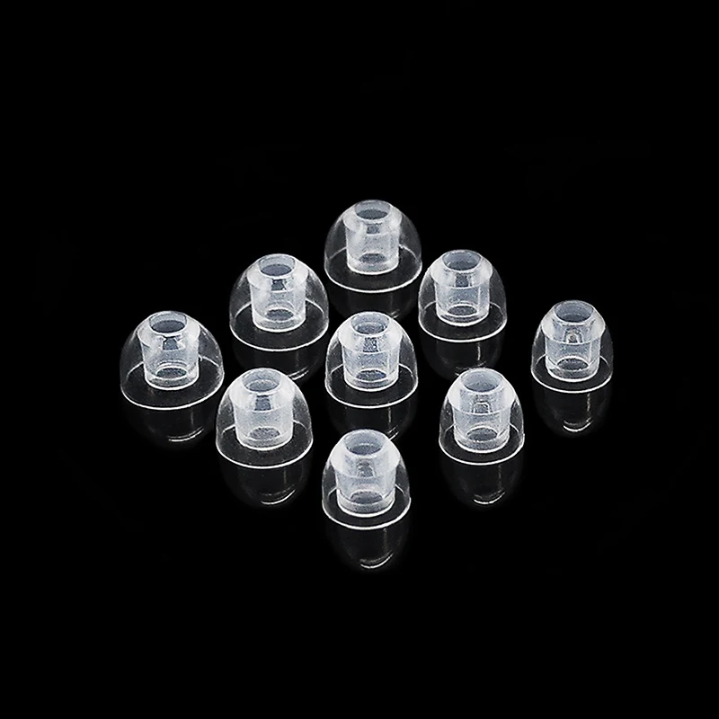 1Pairs Crystal Clear Silicone Earphone Cover In Ear Style Silicone Soft Earplugs Suitable For Senhai Iron Triangle Earphones