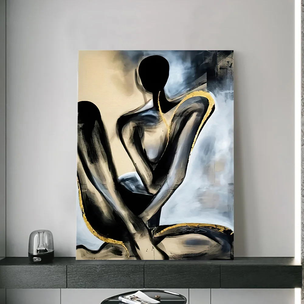 1pc frameless Canvas Painting Classic Abstract Wall Art Nude Sexy Woman Oil Painting HD Canvas Print Poster Home Corridor Entran