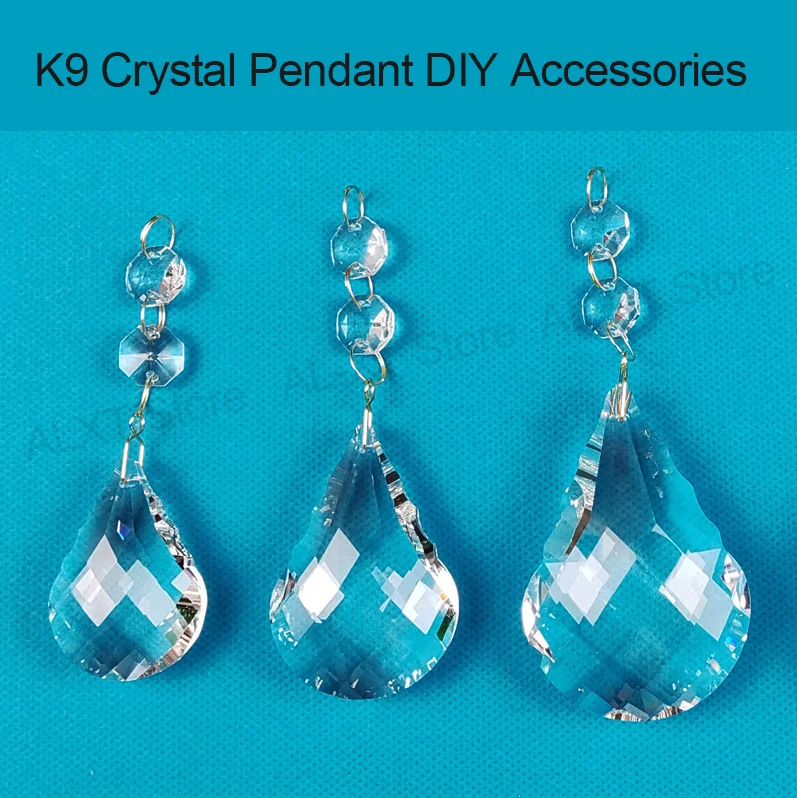 1Pcs K9 Crystal Bead Pendant Lighting Pendant Door Curtain Showcase Crystal Ball Wedding Decoration Lighting DIY Accessories
