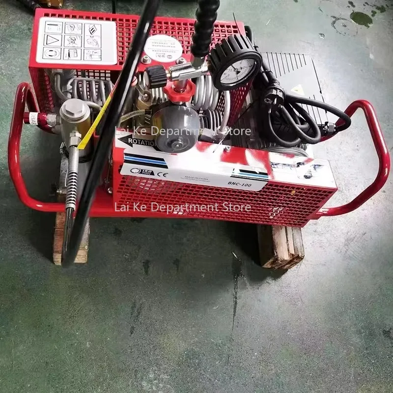 

220V Manual Stop 100L Water Sports Diving Electric High Pressure Air Pump 300bar 4500psi Four Compressor Industrial Compressors