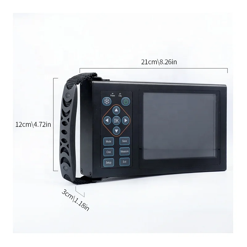 

White Black Ultrasound Scanner System Convex Array Ultrasound Machine Portable Diagnostic Ultrasound Scanner Animal