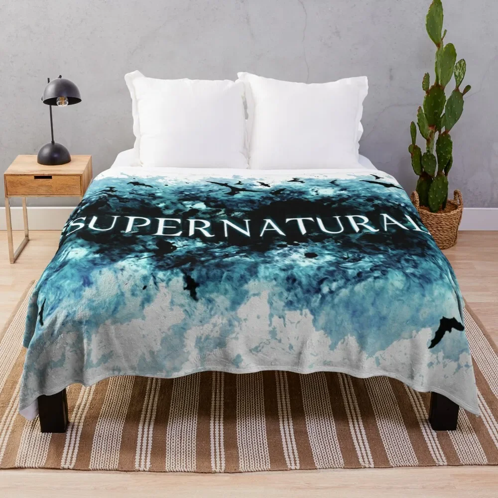 

supernatural Throw Blanket Thermals For Travel Blankets For Sofas Soft Plaid Hairy Blankets