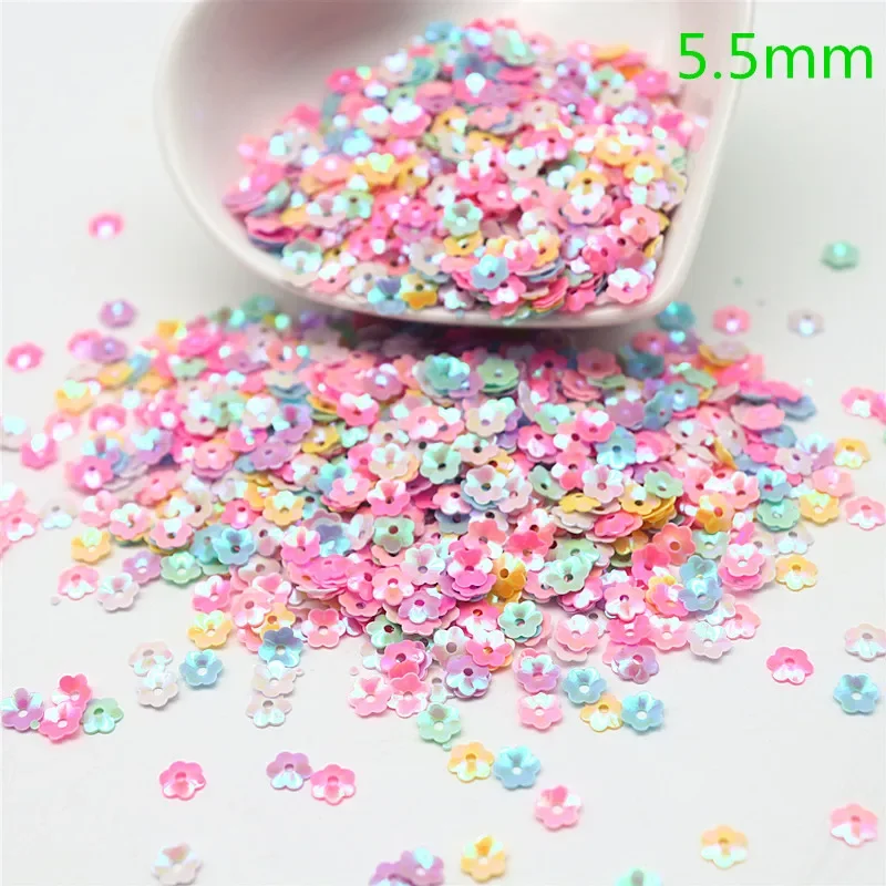 Multi Size Mix Color 3-10mm Sequin PVC Heart Pentagram Multi Shape Sequin Curved Sequin Sewing Wedding Crafts Accessories 10/20g